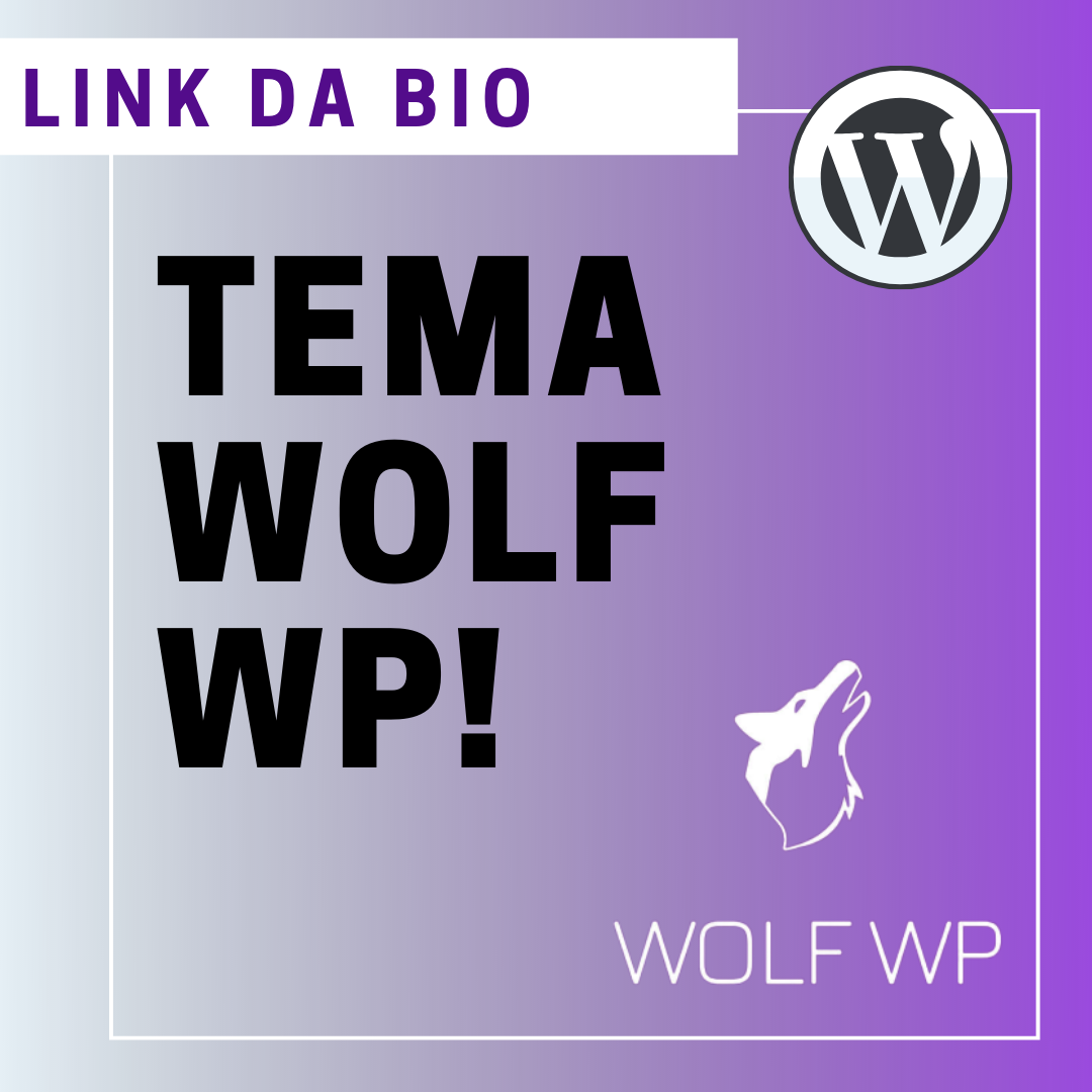 TEMA WOLF WP: Como criar link da bio do Instagram
